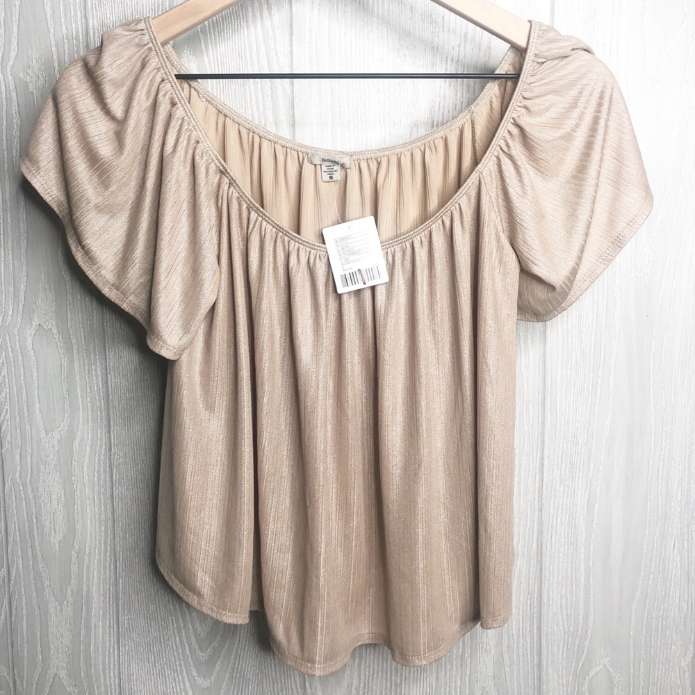 Urban outfitters Crop Top Dressy Shiny SMALL - Picture 1 of 2